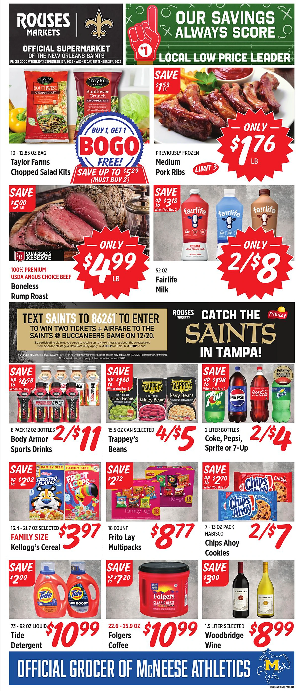 Rouses weekly ad, page 1